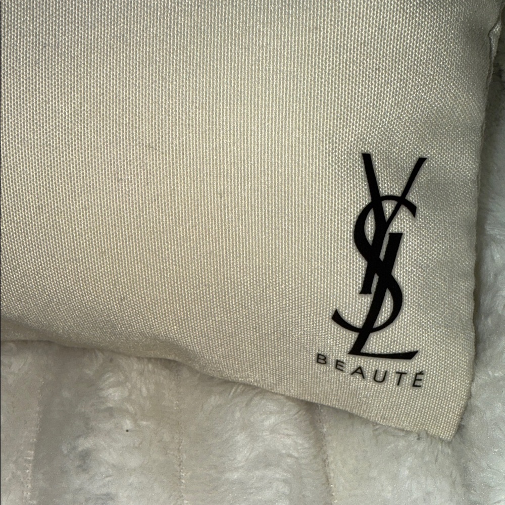 Yves Saint Laurent Black and Cream Cosmetic Bag - Picture 3 of 9